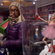 A customer shops near a Barbie-doll display at Toys R Us in Times Square in New York City on Thanksgiving Day, Nov. 28, 2013. (Kena Betancur/Getty Images)
